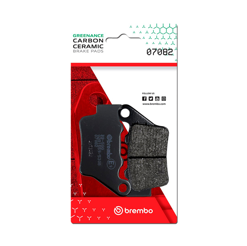 BMW C400X Brake Pads - Performance - Rear Left/Right - Brembo OE Powersports - Carbon Ceramic - `18-`23